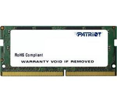 Память DDR4 8Gb 2133MHz Patriot PSD48G213381S RTL PC4-17000 CL15 SO-DIMM 260-pin 1.2В