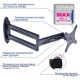 Кронштейн для телевизора Kromax TECHNO-11 черный 10"-32" макс.15кг настенный поворот и наклон