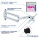Кронштейн для телевизора Kromax TECHNO-11 белый 10"-32" макс.15кг настенный поворот и наклон
