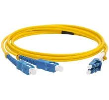 Патч-корд Lanmaster LAN-2LC-2SC/SU-3.0 2xOS2 LC дуплекс-SC дуплекс 3м LSZH оранжевый