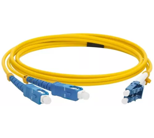 Патч-корд Lanmaster LAN-2LC-2SC/SU-3.0 2xOS2 LC дуплекс-SC дуплекс 3м LSZH оранжевый