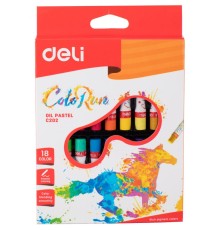 Масляная пастель Deli ColoRun EC20210 18цв. картон.кор./европод.