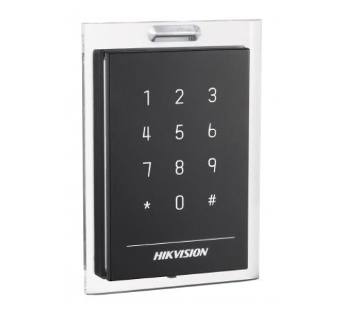 Считыватель Mifare карт с сенсорной клавиатурой Hikvision DS-K1101MK
