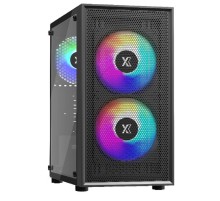 XASTRA Корпус A305M 3FRGB Black mATX/Mesh/ tempered glass / 2x140mm + 1x120mm FRGB fans/ A305M-2FC14F-1FC12F