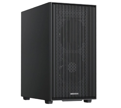 XASTRA Корпус A307M 2BK SI Black mATX/Mesh/Metal left panel / 2x120mm PWM FC black fans/ A307M-2FC12BK-SI
