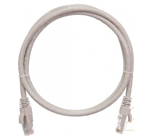 Патч-корд Lanmaster LAN-PC45/U6-2.0-GY вилка RJ-45-вилка RJ-45 кат.6 2м серый LSZH