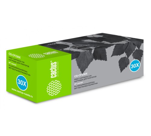 Картридж лазерный Cactus CS-CF230X CF230X черный (3500стр.) для HP LJ 203/227