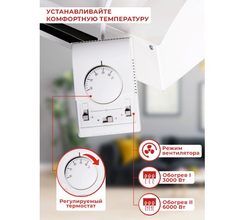 Тепловая завеса Ресанта ТЗ-6С 6кВт белый