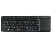 Клавиатура Оклик 830ST черный USB беспроводная slim Multimedia Touch