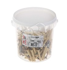 Дюбель-гвоздь 6х40 потайной бортик, нейлон (150шт)