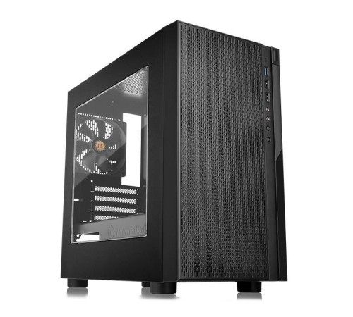 Корпус Thermaltake Versa H18 Window черный без БП mATX 2xUSB2.0 1xUSB3.0 audio bott PSU