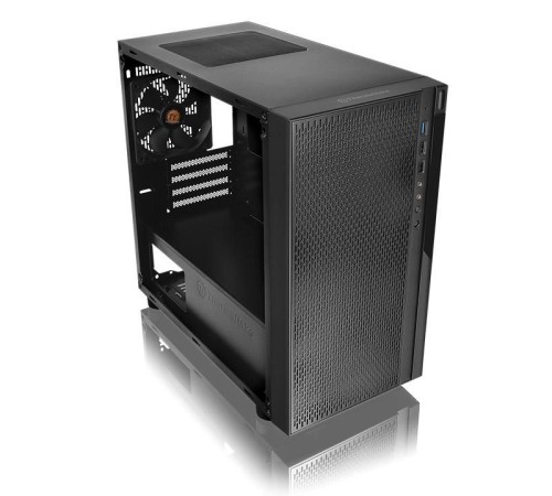 Корпус Thermaltake Versa H18 Window черный без БП mATX 2xUSB2.0 1xUSB3.0 audio bott PSU