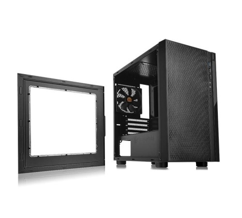 Корпус Thermaltake Versa H18 Window черный без БП mATX 2xUSB2.0 1xUSB3.0 audio bott PSU