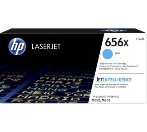 Картридж лазерный HP 656X CF461X голубой (22000стр.) для HP M652/653 Картридж лазерный HP 656X CF461X голубой (22000стр.) для HP M652/653