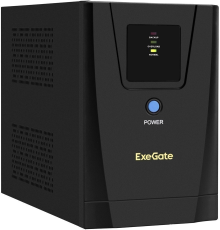 Exegate EX292798RUS ИБП ExeGate SpecialPro UNB-1500.LED.AVR.2SH.3C13.USB <1500VA/950W, LED, AVR, 2*Schuko+3*C13,USB,съемн.кабель, металлический корпус, Black>