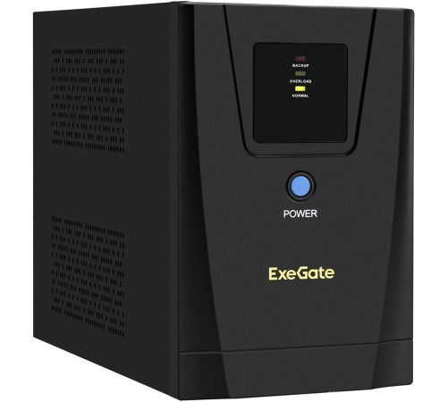 Exegate EX292798RUS ИБП ExeGate SpecialPro UNB-1500.LED.AVR.2SH.3C13.USB <1500VA/950W, LED, AVR, 2*Schuko+3*C13,USB,съемн.кабель, металлический корпус, Black>