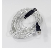 Кабель-адаптер USB2.0-repeater, удлинительный активный <Am-->Af> 5м VCOM <VUS7049-5M> VCOM USB 2.0 Type-AM - USB 2.0 Type-AF 5м (VUS7049-5M)