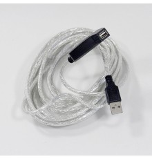 Кабель-адаптер USB2.0-repeater, удлинительный активный <Am-->Af> 5м VCOM <VUS7049-5M> VCOM USB 2.0 Type-AM - USB 2.0 Type-AF 5м (VUS7049-5M)