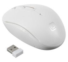 Мышь Оклик 505MW белый оптическая (1000dpi) беспроводная USB (3but)