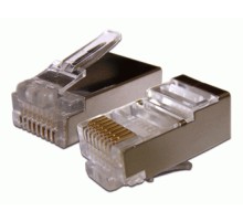 Коннектор Lanmaster (TWT-PL45/S-8P8C-6T) FTP кат.6 RJ45 прозрачный (упак.:100шт)