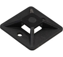 Exegate EX293142RUS Самоклеющаяся площадка для крепления стяжек ExeGate STM2020B-100 (20х20 мм, halogen free, -40°C - +85°C, черная, 100 шт)