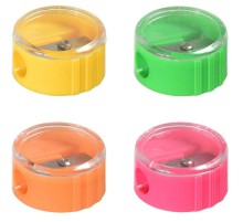 Точилка для карандашей ручная Silwerhof 191082 Народная коллекция 1 отверстие пластик ассорти