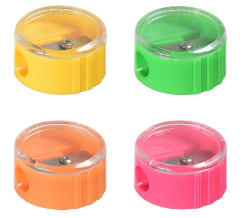 Точилка для карандашей ручная Silwerhof 191082 Народная коллекция 1 отверстие пластик ассорти