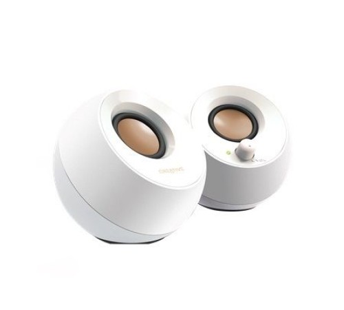 Колонки Creative PEBBLE MF1680 2.0 белый 4.4Вт