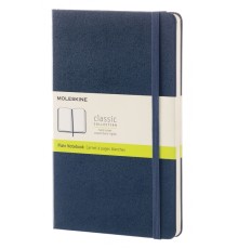 Блокнот Moleskine CLASSIC QP062B20 Large 130х210мм 240стр. нелинованный твердая обложка синий сапфир