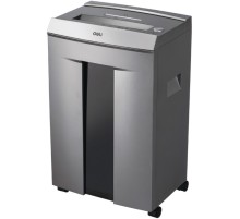 Шредер Deli 9905 серый с автоподачей (секр.P-5)/фрагменты/10лист./20лтр./скрепки/скобы/пл.карты/CD