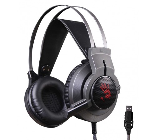 Наушники с микрофоном A4Tech Bloody G437 черный 1.8м мониторные оголовье (G437) Наушники с микрофоном A4Tech Bloody G437 черный 1.8м мониторные оголовье (G437)