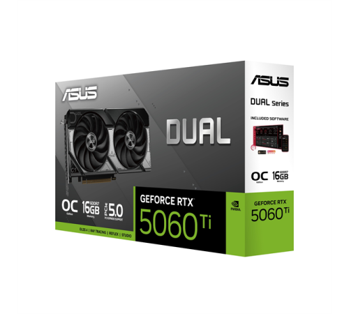 Видеокарта Asus RTX 5060 Ti Dual OC 16GB GDDR7 (90YV0MH0-M0NA00) Видеокарта Asus RTX 5060 Ti Dual OC 16GB GDDR7 (90YV0MH0-M0NA00)