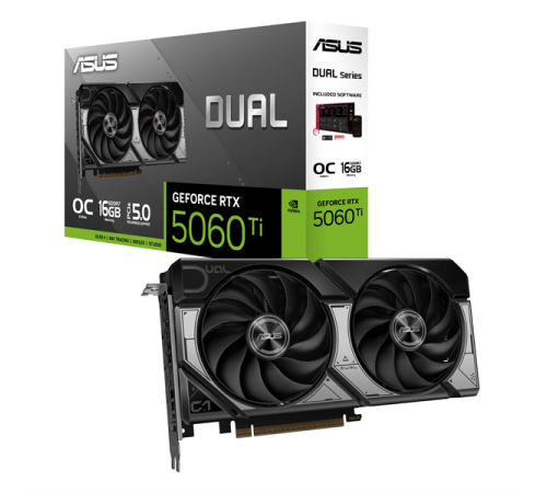 Видеокарта Asus RTX 5060 Ti Dual OC 16GB GDDR7 (90YV0MH0-M0NA00) Видеокарта Asus RTX 5060 Ti Dual OC 16GB GDDR7 (90YV0MH0-M0NA00)