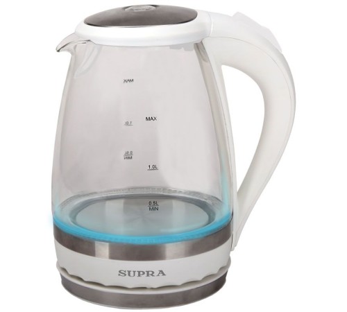 Чайник электрический Supra KES-2003N 2л. 1500Вт белый (корпус: металл) Чайник электрический Supra KES-2003N 2л. 1500Вт белый (корпус: металл)