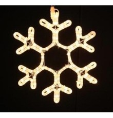 NEON-NIGHT (501-212) Фигура FM-013  "Снежинка" {белая, размер  45*38 см }