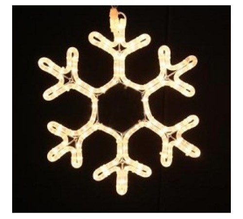 NEON-NIGHT (501-212) Фигура FM-013  "Снежинка" {белая, размер  45*38 см }