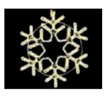 NEON-NIGHT (501-324) Фигура SL-099 "Снежинка" {белая, размер 55*55 см  }