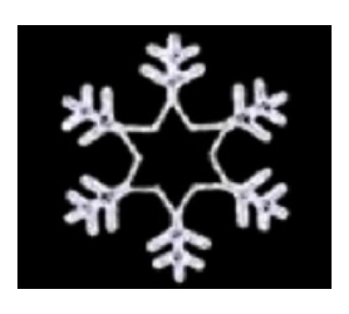 NEON-NIGHT (501-335) Фигура "Снежинка" {LED Светодиодная, без контр. размер 55*55см,   "СИНЯЯ"  }