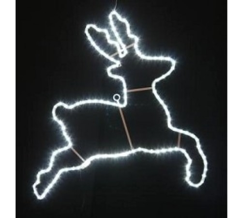 NEON-NIGHT (501-326) Фигура светодиодная SL-108-LED "Бегущий олень"  {белый,  размер 87*84 см }