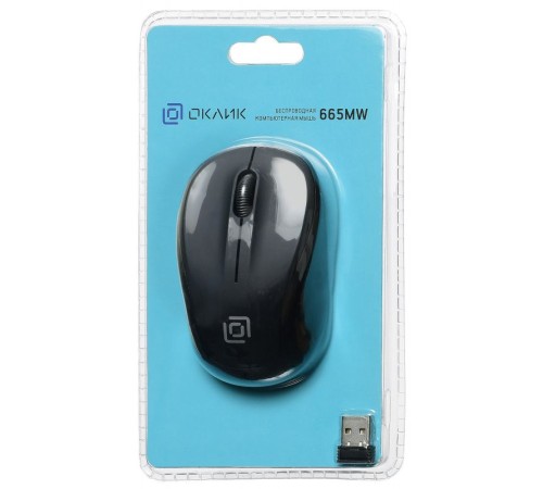 Мышь Оклик 665MW черный оптическая (1000dpi) беспроводная USB (3but) Мышь Оклик 665MW черный оптическая (1000dpi) беспроводная USB (3but)
