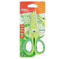 Ножницы Deli E6071 Croco детские 134мм сталь ассорти блистер