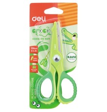Ножницы Deli E6071 Croco детские 134мм сталь ассорти блистер