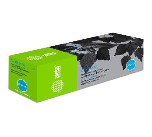 Картридж лазерный Cactus CS-CF541A CF541A голубой (1400стр.) для HP LJ M254dw/M280nw/M281fdn