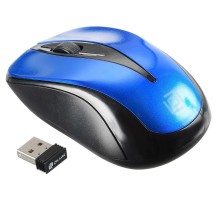 Мышь Оклик 675MW черный/синий оптическая (800dpi) беспроводная USB (2but)