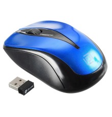 Мышь Оклик 675MW черный/синий оптическая (800dpi) беспроводная USB (2but)