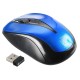 Мышь Оклик 675MW черный/синий оптическая (800dpi) беспроводная USB (2but)