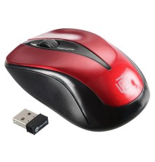 Мышь Оклик 675MW черный/красный оптическая (800dpi) беспроводная USB (2but)
