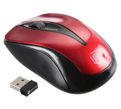 Мышь Оклик 675MW черный/красный оптическая (800dpi) беспроводная USB (2but) Мышь Оклик 675MW черный/красный оптическая (800dpi) беспроводная USB (2but)