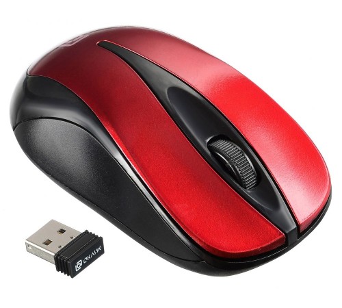 Мышь Оклик 675MW черный/красный оптическая (800dpi) беспроводная USB (2but) Мышь Оклик 675MW черный/красный оптическая (800dpi) беспроводная USB (2but)