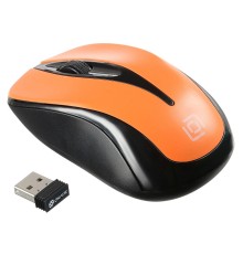Мышь Оклик 675MW черный/оранжевый оптическая (800dpi) беспроводная USB (2but)